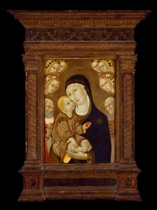 Madonna y Niño con San Jerónimo, San Bernardino y Seis Ángeles